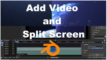 Import Movie to Blender Video Editor and Spilt Screen/Blender Tutorial