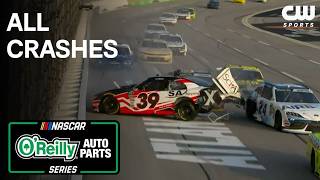 NASCAR O'Reilly Auto Parts Series at Atlanta | Crash Compilation | CW Sports