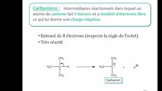 Intermédiaires Réactionnels - Chimie Organique