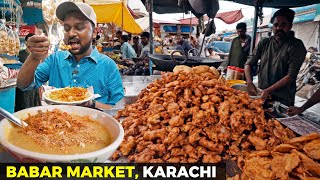 Babar Market, Landhi | Zouq Biryani, Qalandri Pakoray, Chat, Paan | Street Food of Karachi, Pakistan