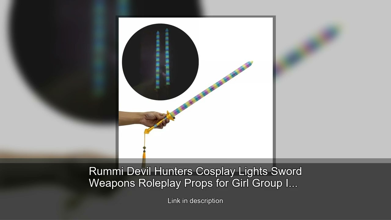 Rummi Devil Hunters Cosplay Lights Sword Weapons Roleplay Props for Girl Group Idol Halloween C