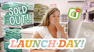 STUDIO VLOG #011 \/\/ LAUNCH DAY! 1,000+ ORDERS, ASMR PACKING, \& SELLING OUT!
