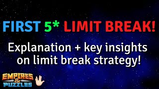 Very important discussion around 5* LIMIT BREAK STRATEGY + my FIRST 5* LIMIT BREAK EXPLAINED!