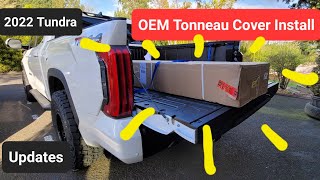 2022 Toyota Tundra OEM Tonneau Cover Install  DIY Instructional Video  New Tundra Updates!