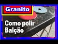 Como Fazer Polimento no Balcão de Granito Verde Ubatuba de Cozinha Ameri...