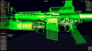 World Of Guns *M4 X-Ray Shooting Function Test Full Mechanics Attachments and Slow Motion.* screenshot 2