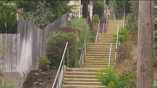 La Mesa 'secret stairs' reopen, but not everyone is happy