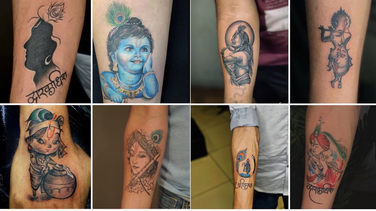 Tattoo uploaded by Vipul Chaudhary • Krishna sada sahayate tattoo |Krishna  tattoo |Tattoo for krishna |Dwarkadhish tattoo • Tattoodo