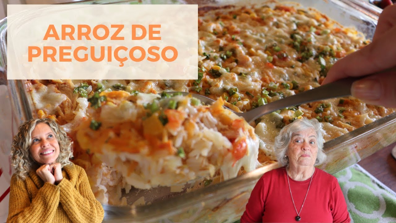 Arroz fácil de forno - arroz de preguiçoso