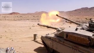 U.S. M1A1 Abrams Train With Jordanian Challenger 1 Tanks