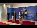 Obraćanje Dragana Čovića i Gordana Jandrokovića nakon sastanka u Sarajevu