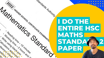 I do the ENTIRE 2022 HSC Maths Standard 2 Paper!
