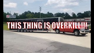 38FT ENCLOSED CAR HAULER TRAILER AQUIRED... HOW TO BUILD THE ULTIMATE RACE TRAILER (PART 2)