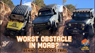 Is this the Wildest obstacle in Moab? High Dive  Behind The Rocks