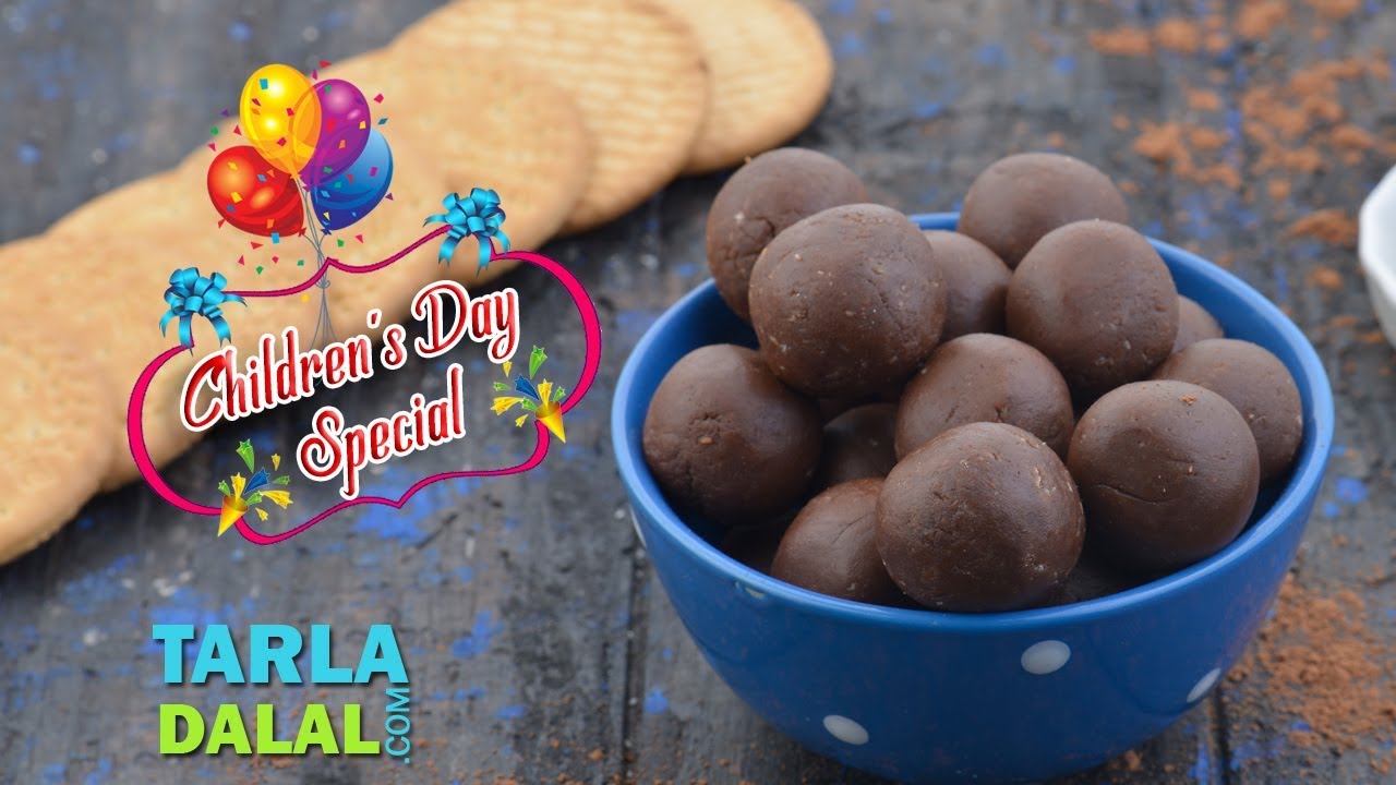 Homemade Chocolate Balls recipe  by Tarla Dalal (Children day special )