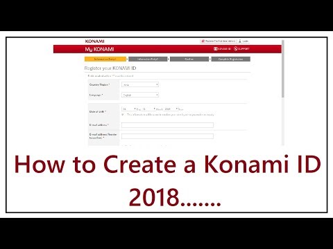 How To Register At Konami Id Youtube