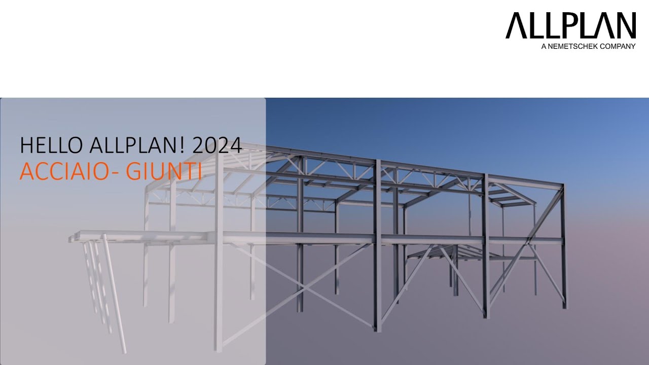 Hello Allplan 2024 - Acciaio giunti - YouTube