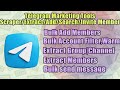 How to bulk invite|Bulk send message|bulk extract|warmer on Telegram?#telegrambot #telegram