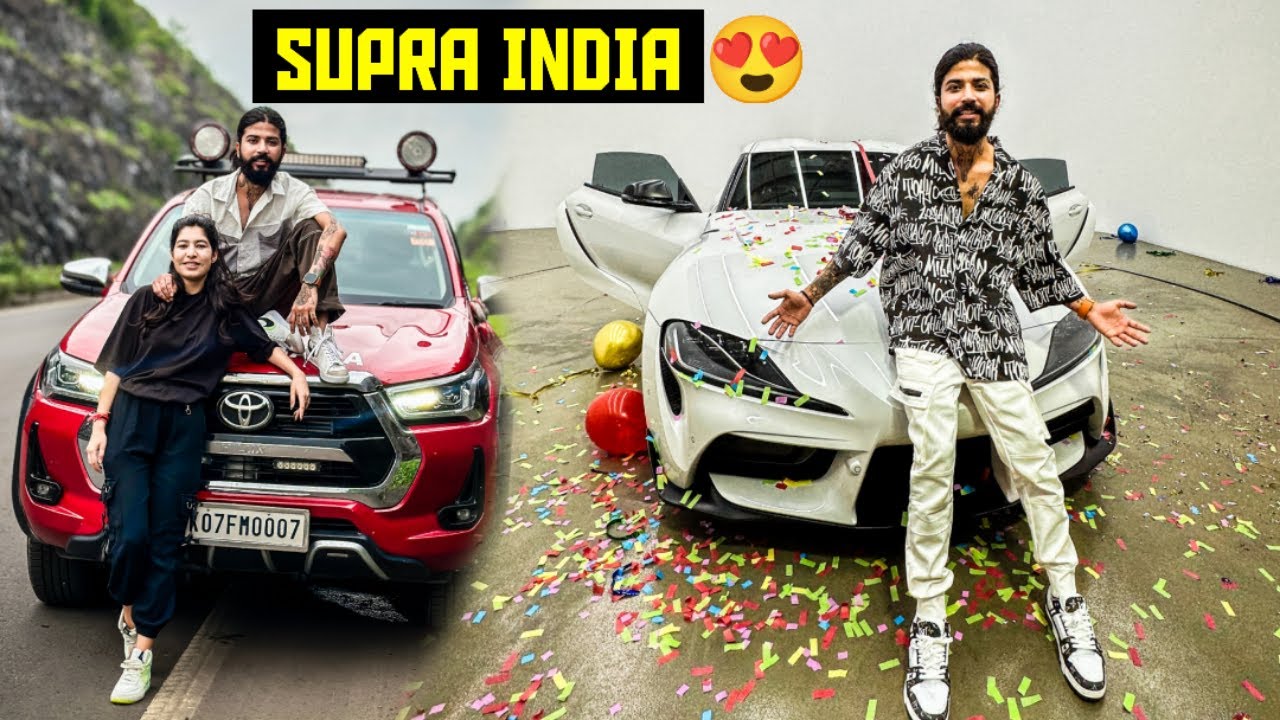 Finally Apni New Supercar Supra Mk5 Ki Delivery Lene Ke Liye Mumbai Pahuch Hi Gaye 😍