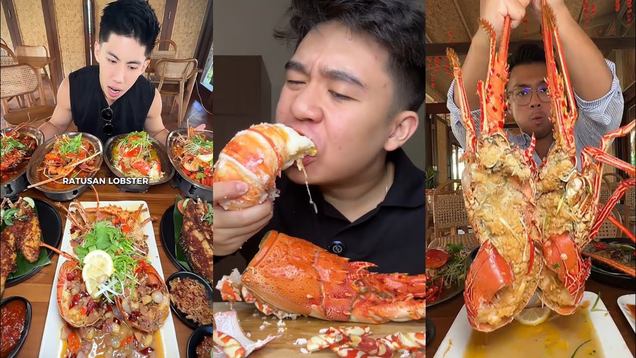 KUMPULAN VIDEO TIKTOK MUKBANG LOBSTER JUMBO #masukberanda #mukbang #lobster #jumbo #viral