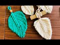 Macrame wall hanging  macrame leaves  diy project