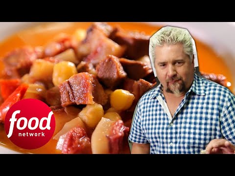 Guy Fieri Tries Capipota: A Catalan Dish Made With Veal Head! | Diners, Drive-Ins U0026 Dives