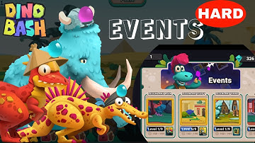 DINO BASH 2: Events! NEW DINO: Pachy, Spino, Mammoth, Rambo. TOO MUCH TANK CAVEWOMAN!!!