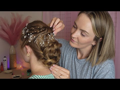 ASMR Perfectionist Bridal Hairstyle Consultation | Hair Braiding, Perfecting, Hair Jewelry Placement