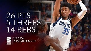 Christian Wood 26 pts 5 threes 14 rebs vs Cavs 22/23 season