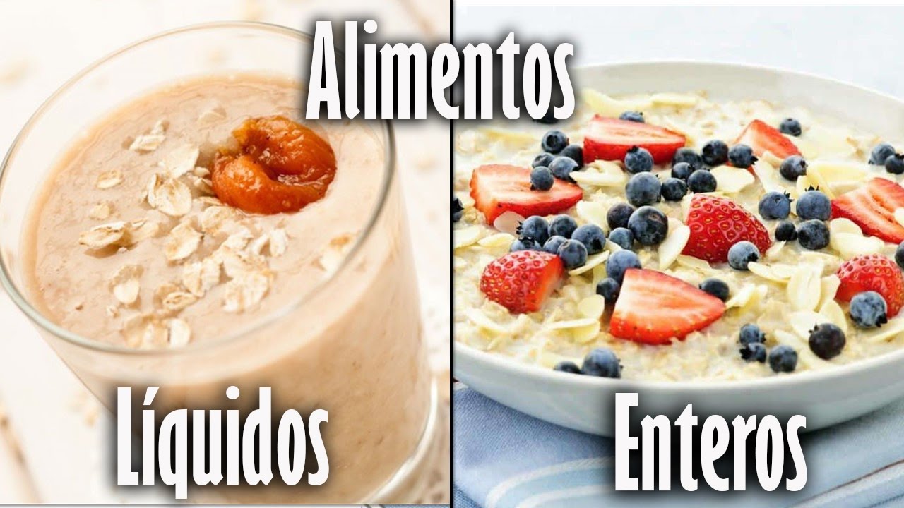 Batidos vs comidas enteras ¿Cual es mejor? suplementos vitaminicos