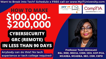 How To Make $100,000-$200,000 Cybersecurity GRC(Remote) In Less Than 90 Days