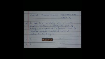 CSIR NET PHYSICAL SCIENCE FEB MARCH 2022 (PART A) Q. 14 - GENERAL SCIENCE