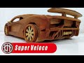 Lamborghini Aventador - wooden toy car DIY