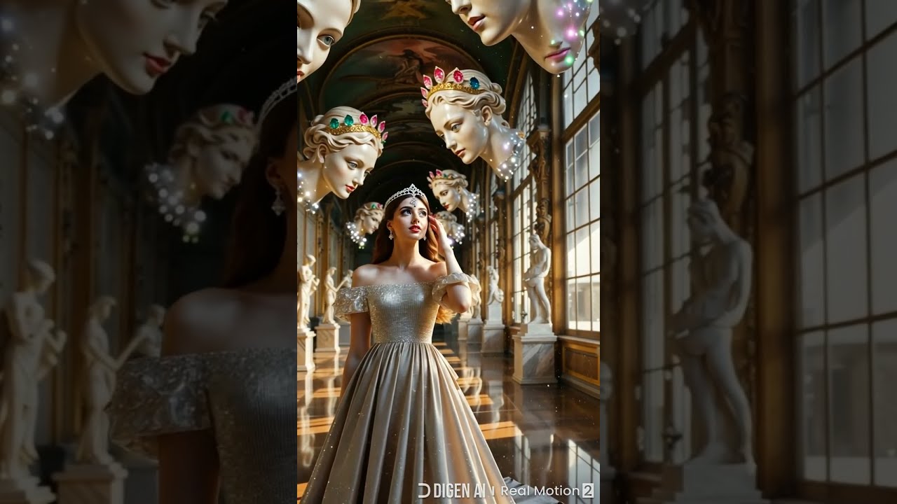 She Stares Back At The Statues A Surreal Moment Unfolds Shorts Shortsvideo
