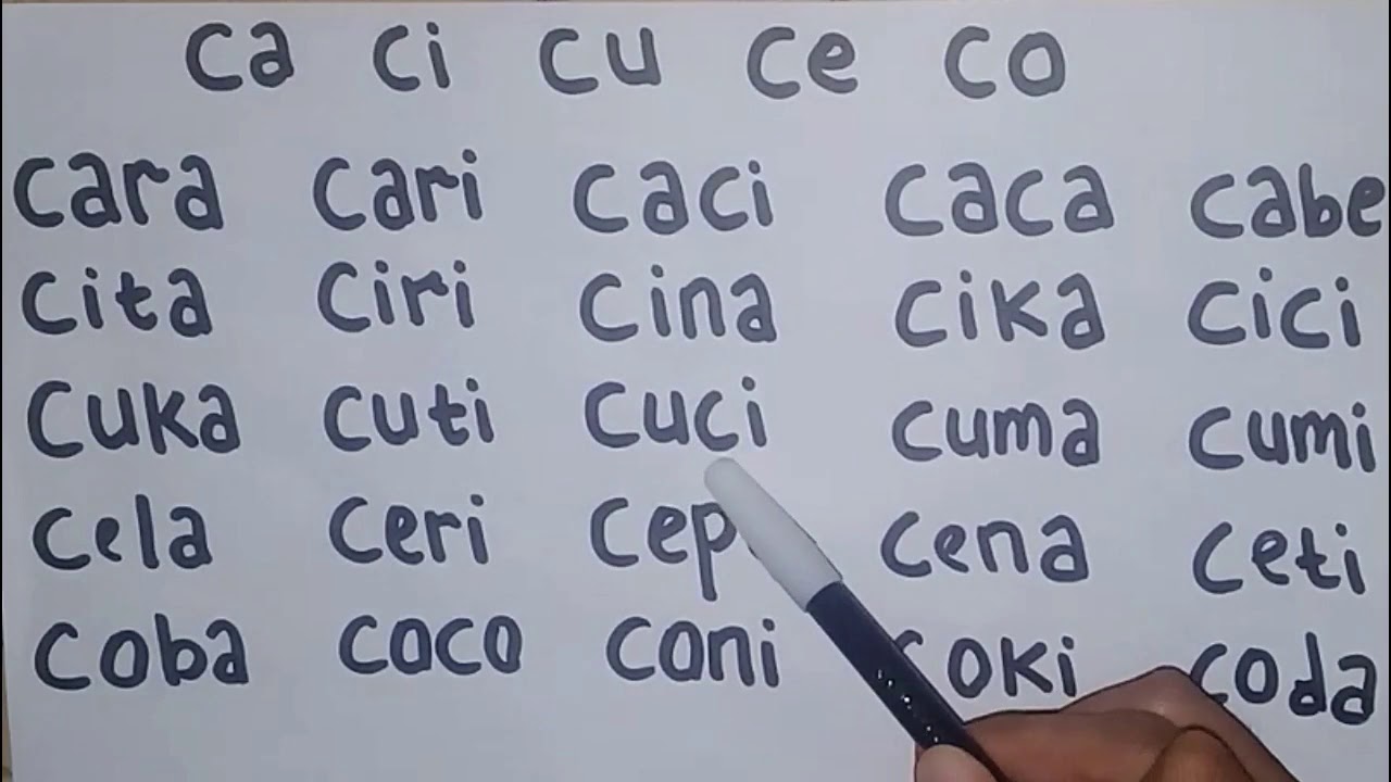 BELAJAR MENGEJA DAN MEMBACA AWALAN CA CI CU CE CO EDUKASI ANAK YouTube belajar-mengeja-dan-membaca-awalan-ca-ci-cu-ce-co-edukasi-anak-youtube