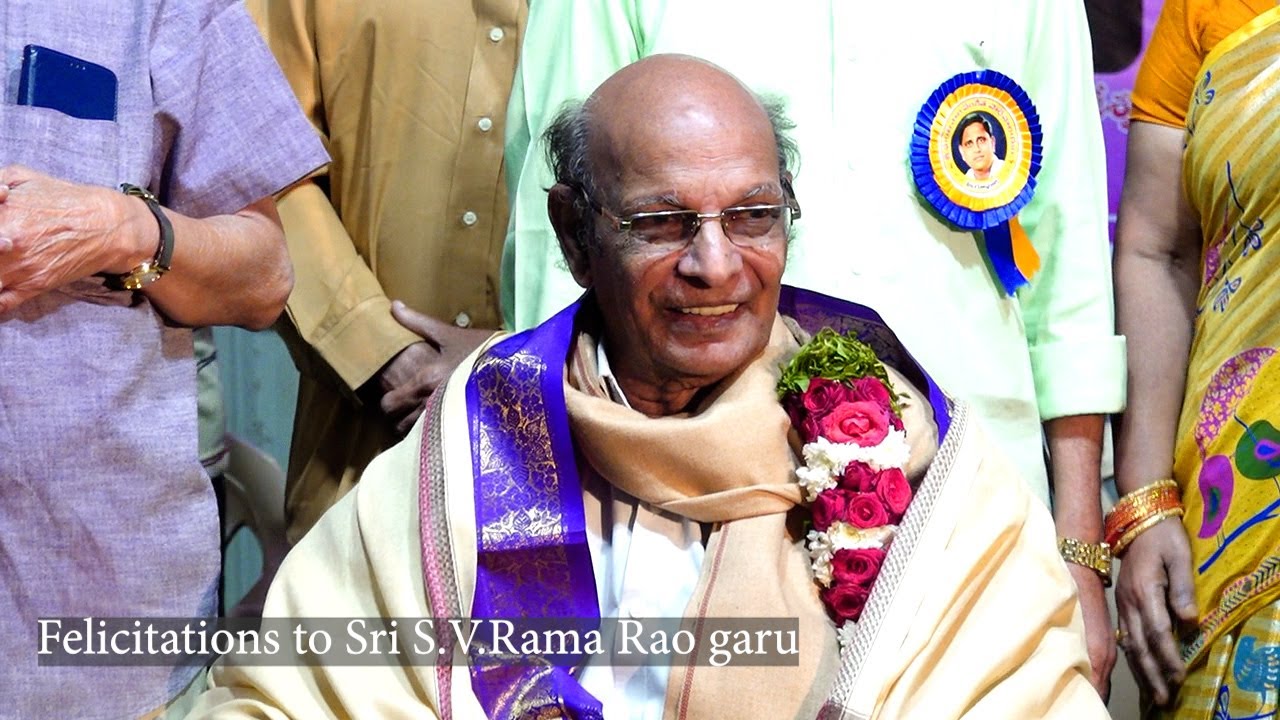 Felicitations to Sri S V Rama Rao by Ghantasala Sangeetha Sadhanalayam ...