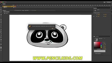 How to Draw and Animate in Adobe Animate CC - Drawing and animating a cartoony Panda