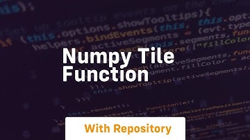 numpy tile function