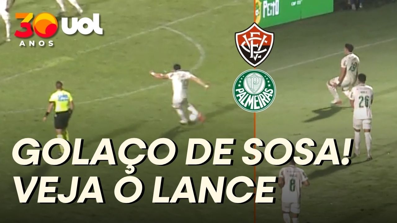 SOSA MARCA GOLAÇO DE FALTA E PALMEIRAS GOLEIA O VITÓRIA!