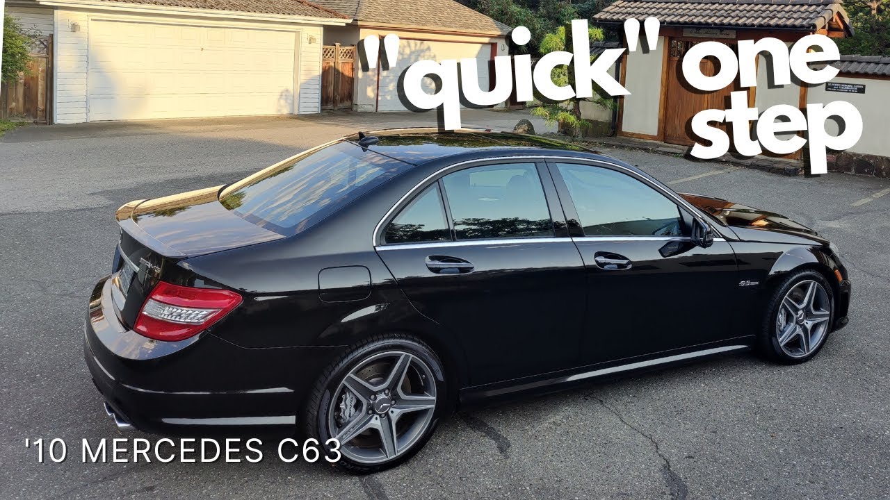 mercedes c63 one step paint correction - YouTube