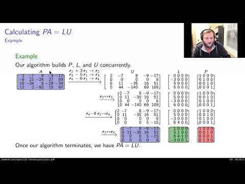PA=LU Factorizations: Part 4/4 "Sage"