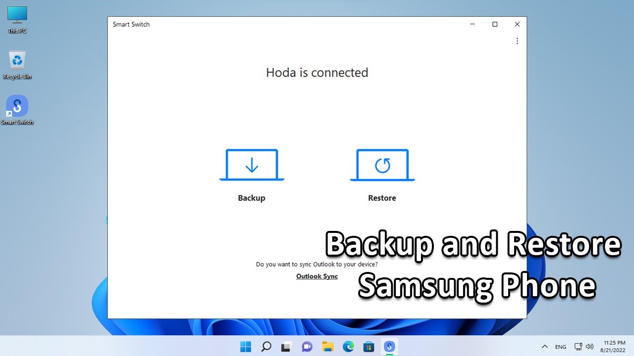 How to Backup and Restore Samsung Phone to PC using Smart Switch - YouTube