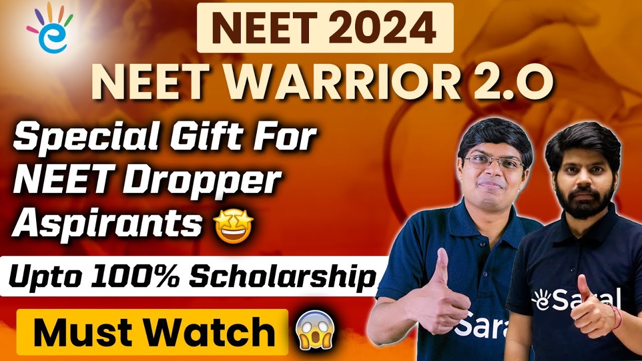 NEET 2024 NEET 2024 Dropper Student Must Watch 😱 NEET Dropper Batch