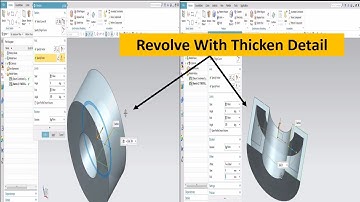 NX Tutorial | Revolve Command with Thicken Option | Part 08 | Urdu/Hindi