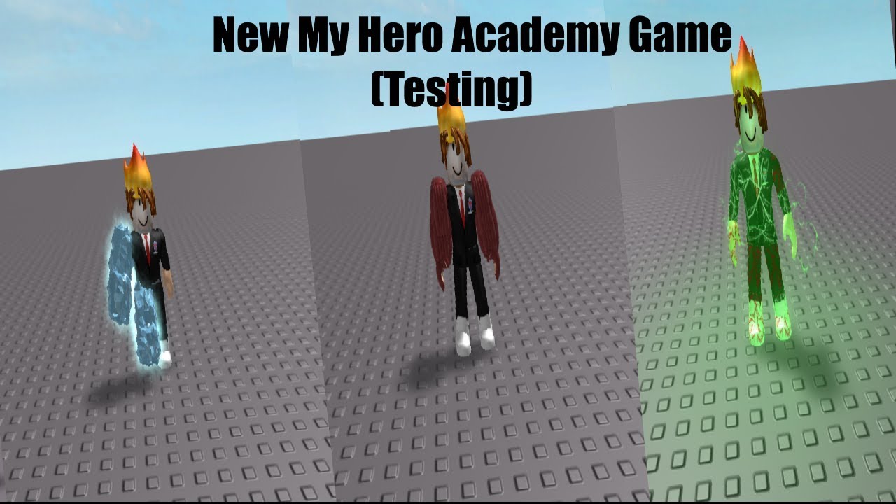 New Test Game In Roblox Boku No Hero Academia Quirk Testing