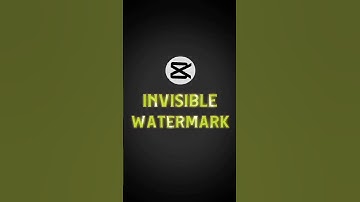 Capcut | Invisible watermark tutorial