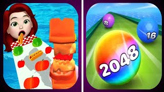 👑 Burger Run  🆚 Ball Runner All Levels ProGame Mobile Walkthrough Vedio Gameplay ioS Android🎮 screenshot 5