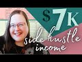 $7k in side hustle income + AirBnB income update! Budget &amp; Net Worth updates