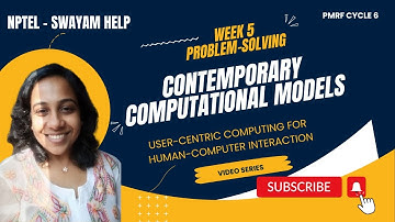 Week 5 | User Centric Computing for Human Computer Interaction | Problem-solving session | NPTEL