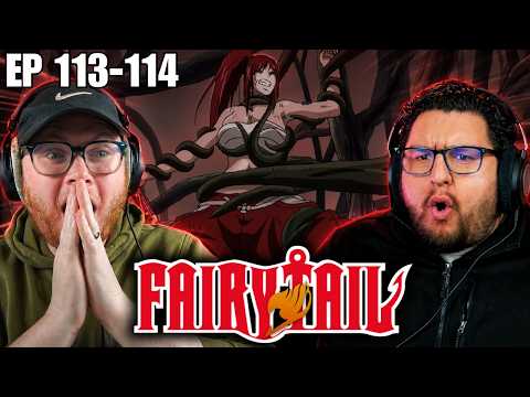 ERZA VS. AZUMA |🌸⚔️| Fairytail episodes 113-114 REACTION